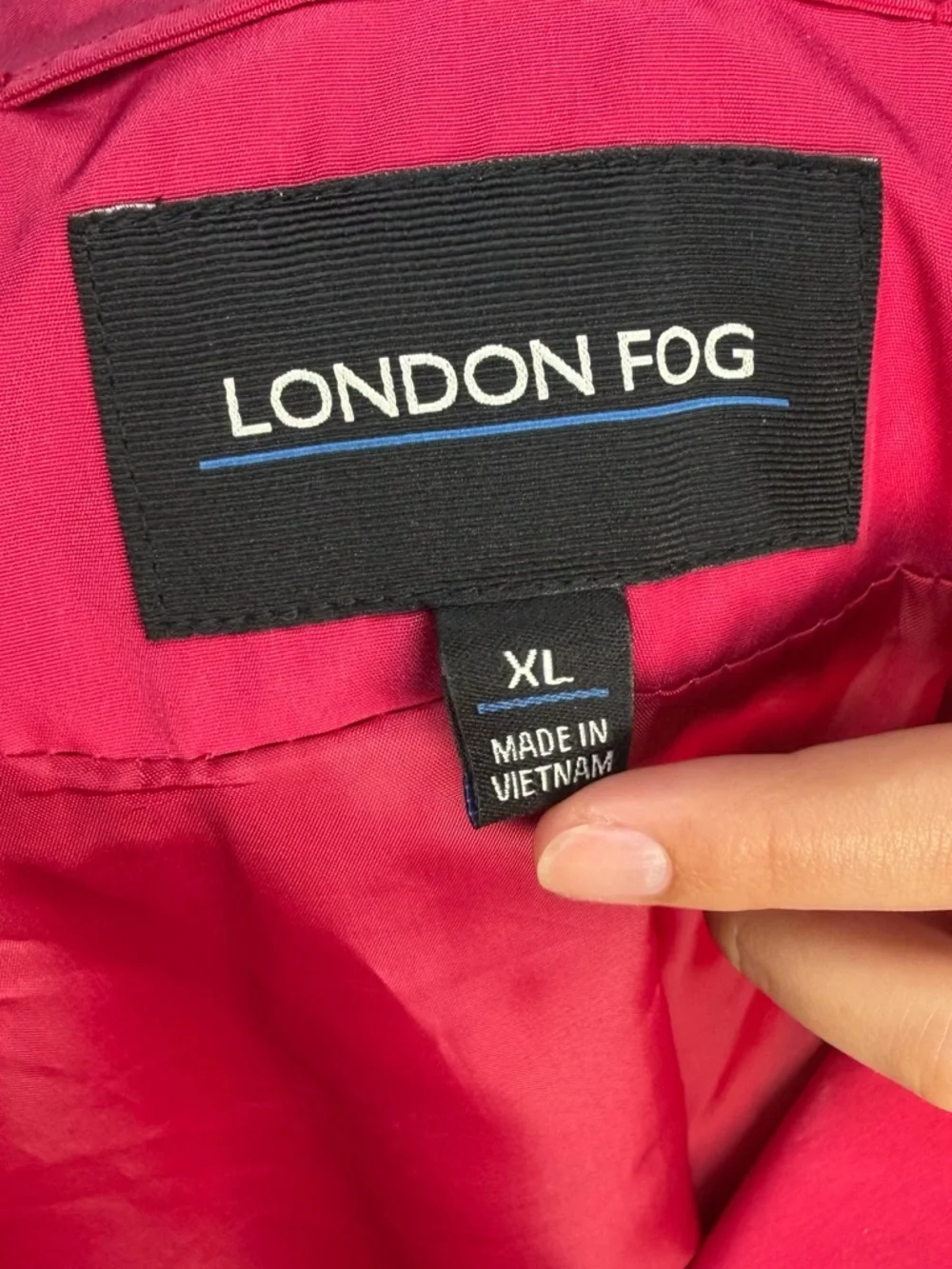 London Fog Water-Repellent Trench Coat Size XL - Picture 4 of 6